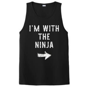 IM With The Ninja Costume Halloween Matching Couple PosiCharge Competitor Tank