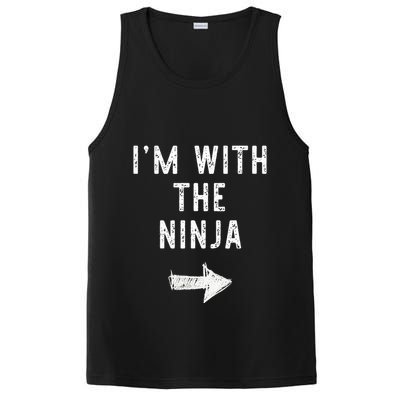 IM With The Ninja Costume Halloween Matching Couple PosiCharge Competitor Tank