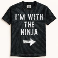 IM With The Ninja Costume Halloween Matching Couple Kids Tie-Dye T-Shirt