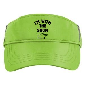 Im With The Snow Funny Casual Halloween Costume Gift Adult Drive Performance Visor