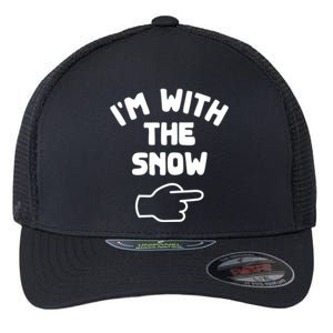 Im With The Snow Funny Casual Halloween Costume Gift Flexfit Unipanel Trucker Cap