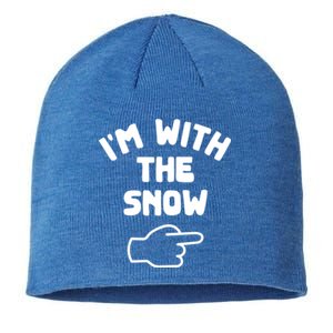 Im With The Snow Funny Casual Halloween Costume Gift Sustainable Beanie