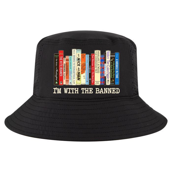 I'm With The Banned Read Banned Books Cool Comfort Performance Bucket Hat