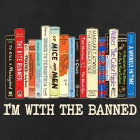 I'm With The Banned Read Banned Books Adult Drive Performance Visor