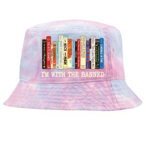 I'm With The Banned Read Banned Books Tie-Dyed Bucket Hat