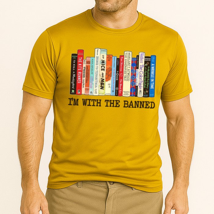 I'm With The Banned Read Banned Books Cooling Performance Crew T-Shirt