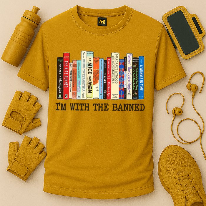 I'm With The Banned Read Banned Books Cooling Performance Crew T-Shirt