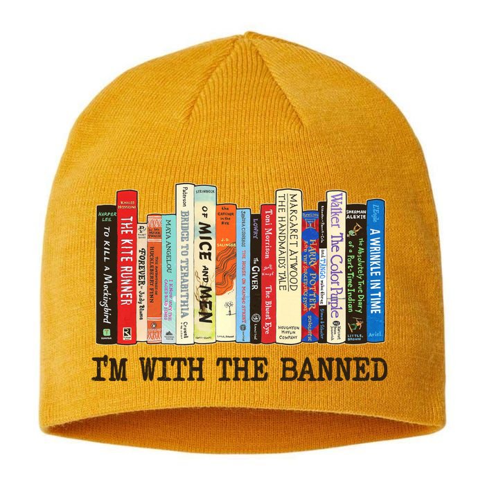 I'm With The Banned Read Banned Books Sustainable Beanie