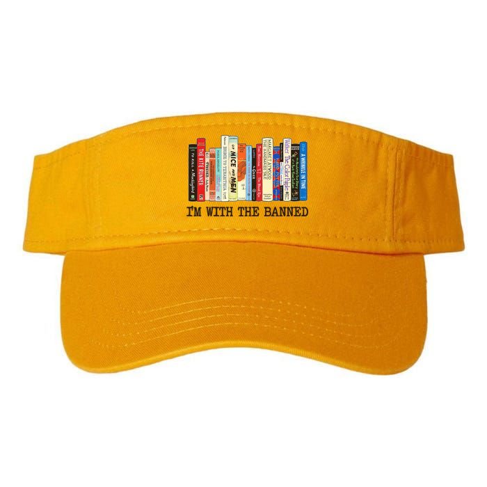 I'm With The Banned Read Banned Books Valucap Bio-Washed Visor