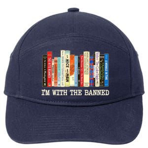 I'm With The Banned Read Banned Books 7-Panel Snapback Hat