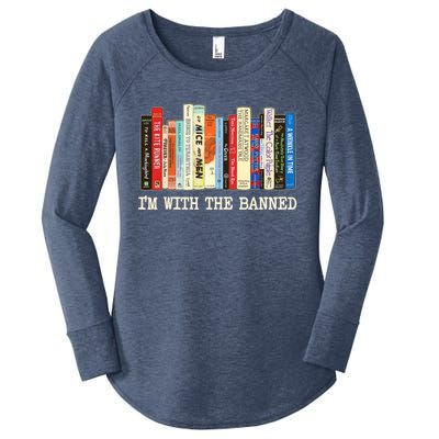 I'm With The Banned Read Banned Books Women's Perfect Tri Tunic Long Sleeve Shirt