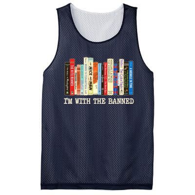 I'm With The Banned Read Banned Books Mesh Reversible Basketball Jersey Tank