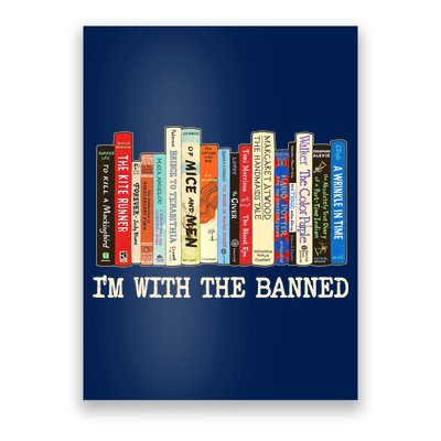 I'm With The Banned Read Banned Books Poster