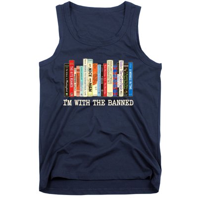 I'm With The Banned Read Banned Books Tank Top