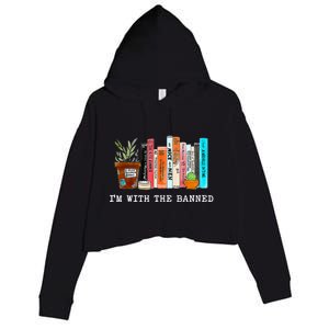 Im With The Banned Books I Read Banned Books Lovers Crop Fleece Hoodie