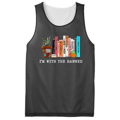 Im With The Banned Books I Read Banned Books Lovers Mesh Reversible Basketball Jersey Tank