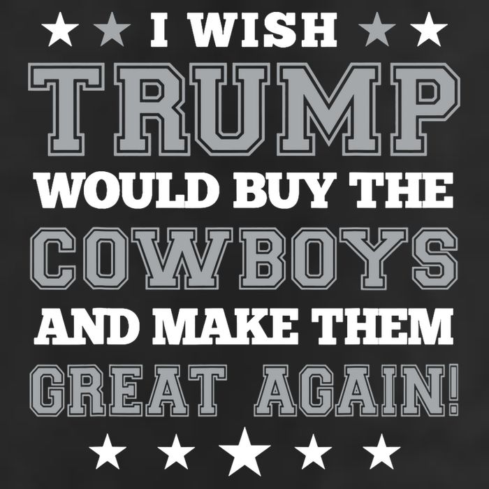 I Wish Trump And Make The Cowboys Great Again 7 Panel Mesh Trucker Snapback Hat