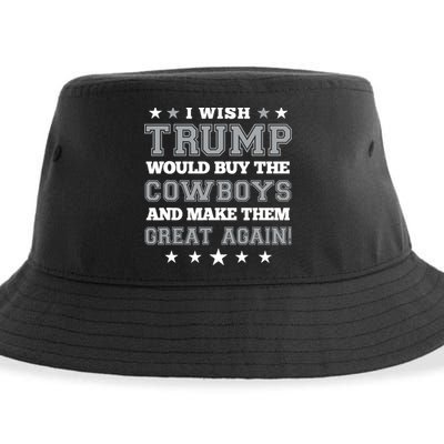 I Wish Trump And Make The Cowboys Great Again Sustainable Bucket Hat