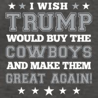 I Wish Trump And Make The Cowboys Great Again Vector Backpack
