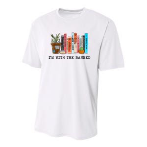 I'm With The Banned Books I Read Banned Books Lovers Youth Performance Sprint T-Shirt