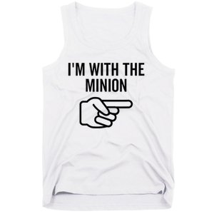 IM With The Minion Funny Couples Matching Halloween Costume Tank Top