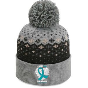 I Wear Teal For My Mom Tourette Syndrome Awareness Gift The Baniff Cuffed Pom Beanie