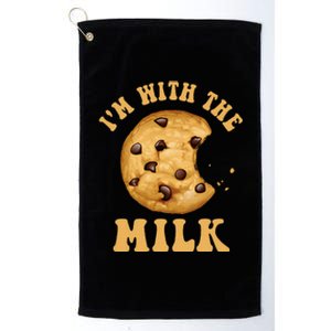 IM With The Milk And Cookie Couples Matching Costumes Platinum Collection Golf Towel