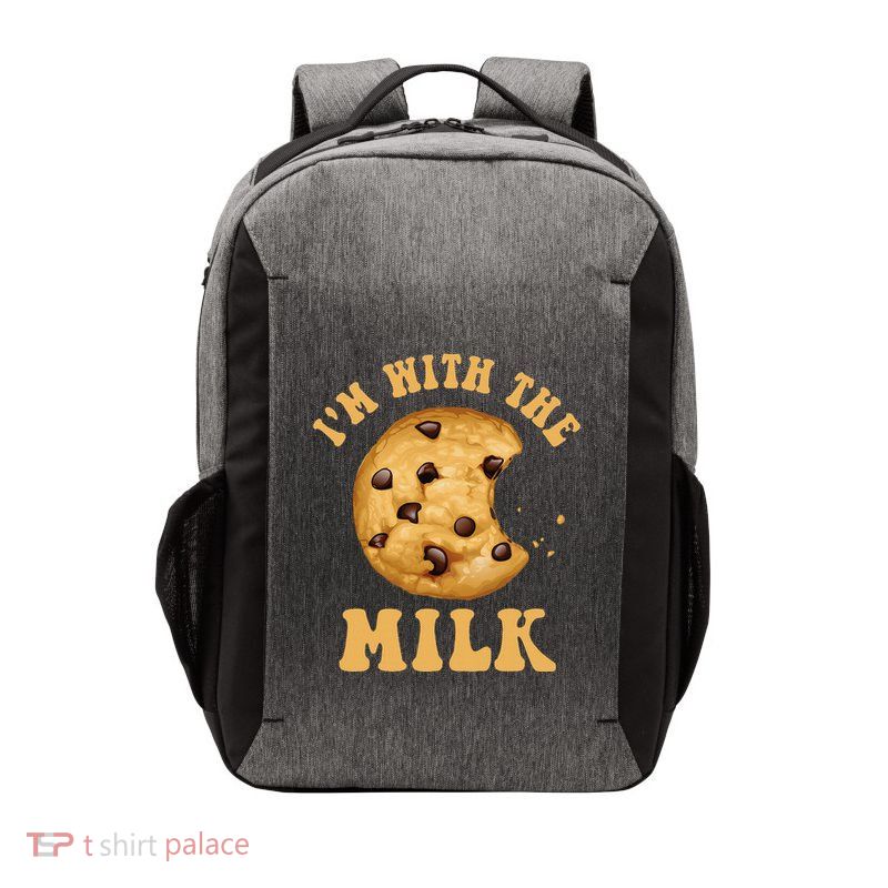 IM With The Milk And Cookie Couples Matching Costumes Vector Backpack