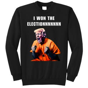 I Won The ElectionFunny Trump Prisoner Halloween Costume Sweatshirt