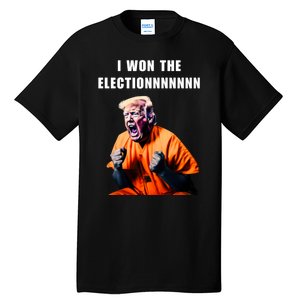 I Won The ElectionFunny Trump Prisoner Halloween Costume Tall T-Shirt