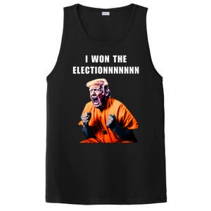 I Won The ElectionFunny Trump Prisoner Halloween Costume PosiCharge Competitor Tank