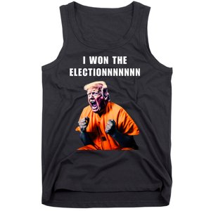 I Won The ElectionFunny Trump Prisoner Halloween Costume Tank Top