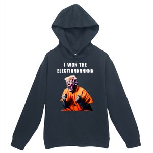 I Won The ElectionFunny Trump Prisoner Halloween Costume Urban Pullover Hoodie