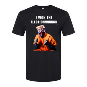 I Won The ElectionFunny Trump Prisoner Halloween Costume Softstyle CVC T-Shirt