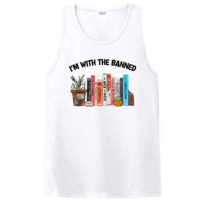 I'm With The Banned Funny Book Readers I Read Banned Books PosiCharge Competitor Tank