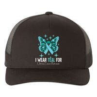 I Wear Teal For Ovarian Cancer Awareness Yupoong Adult 5-Panel Trucker Hat