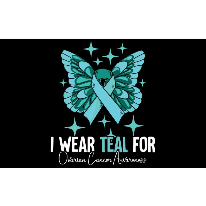 I Wear Teal For Ovarian Cancer Awareness Bumper Sticker