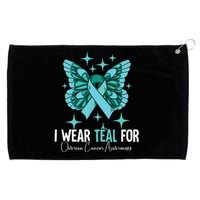 I Wear Teal For Ovarian Cancer Awareness Grommeted Golf Towel