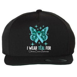 I Wear Teal For Ovarian Cancer Awareness Wool Snapback Cap