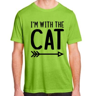 IM With The Cat Funny Matching Halloween Couple Costume Adult ChromaSoft Performance T-Shirt