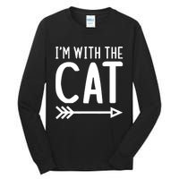 IM With The Cat Funny Matching Halloween Couple Costume Tall Long Sleeve T-Shirt