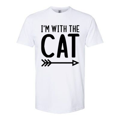 IM With The Cat Funny Matching Halloween Couple Costume Softstyle CVC T-Shirt