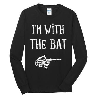 IM With The Bat Funny Matching Couple Costume Halloween Tall Long Sleeve T-Shirt