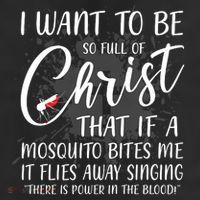 I Want To Be So Full Of Christ Mosquito Bite Funny Christian Quote Trucker Hat