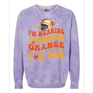 IM Wearing Tennessee Orange For Him Tennessee Football Colorblast Crewneck Sweatshirt