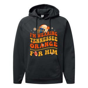 IM Wearing Tennessee Orange For Him Tennessee Football Performance Fleece Hoodie