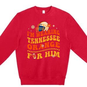 IM Wearing Tennessee Orange For Him Tennessee Football Premium Crewneck Sweatshirt