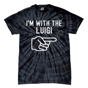 IM With The Luigi Funny Couples Matching Halloween Costume Tie-Dye T-Shirt