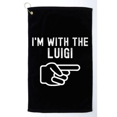 IM With The Luigi Funny Couples Matching Halloween Costume Golf Towel