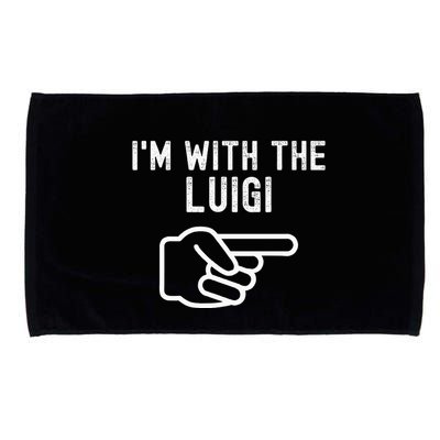 IM With The Luigi Funny Couples Matching Halloween Costume Microfiber Hand Towel
